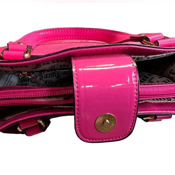 Juicy Couture Los Angeles NWT Juicy Pink Signature Satchel Crossbody Bag (P057) - Picture 10 of 11